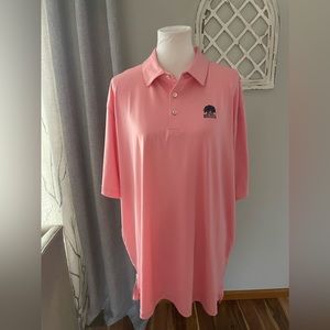 Peter Millar Summer Comfort Belfair Golf Polo In Light Pink Size XXL